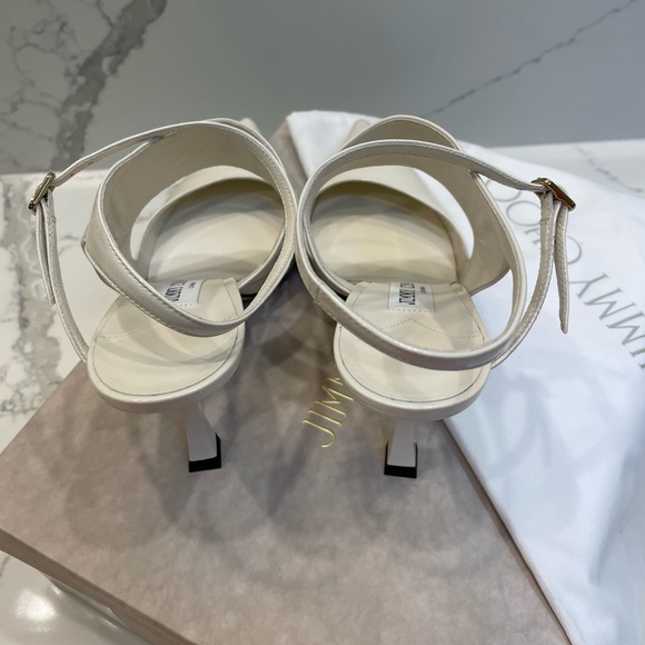 JIMMY CHOO Traci 90mm Cutout Leather Pumps 9.B/39 EU $850 - Picture 11 of 14